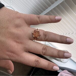 Kendra Scott Rose Gold Octagon Druzy Ring